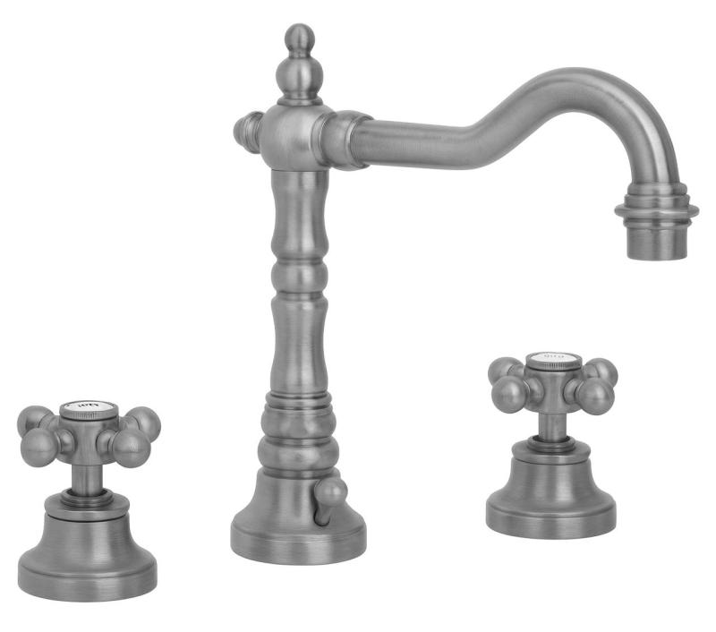 Wastafelkraan 3-gats nostalgisch RVS-look V2060RVS