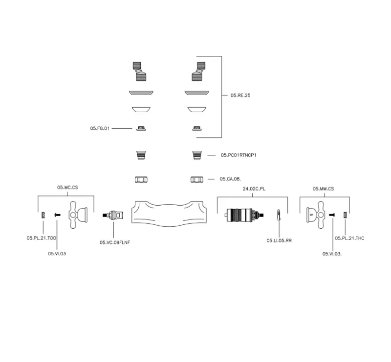 Huber Croisette Douchethermostaat Chroom CST0101021