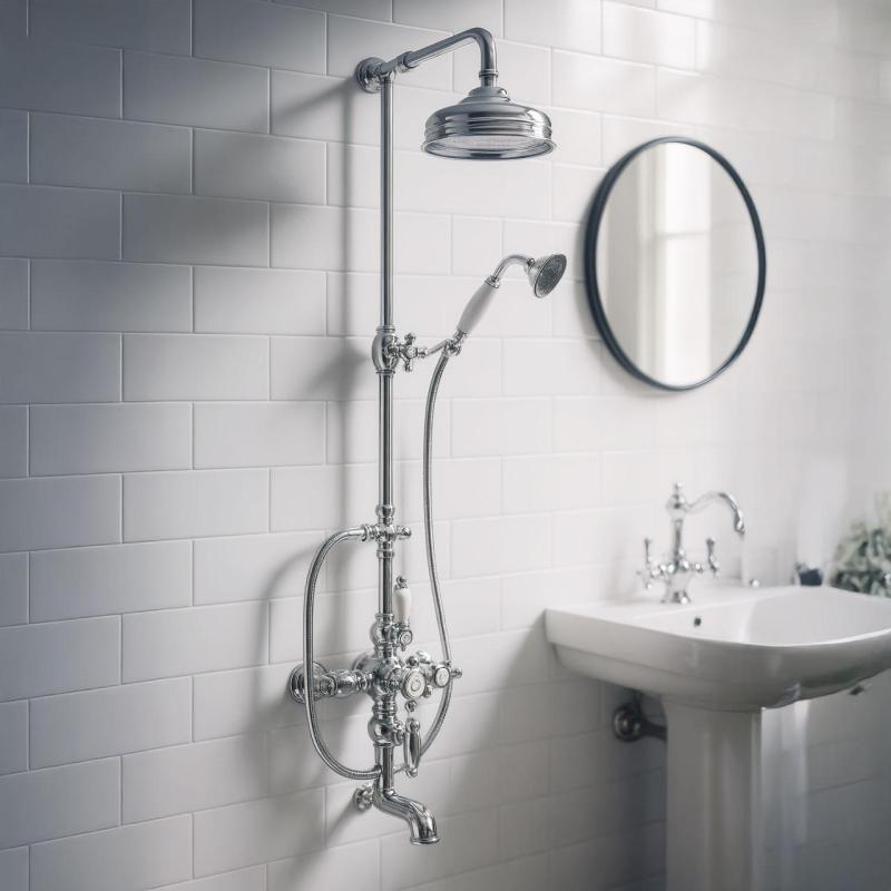 Huber Victorian Thermostatische Bad/Doucheset 30cm RVS 592.VN31H.AC