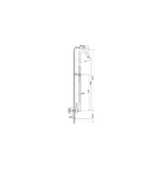 Cisal Step Douche pilaar rvs ST0050502A