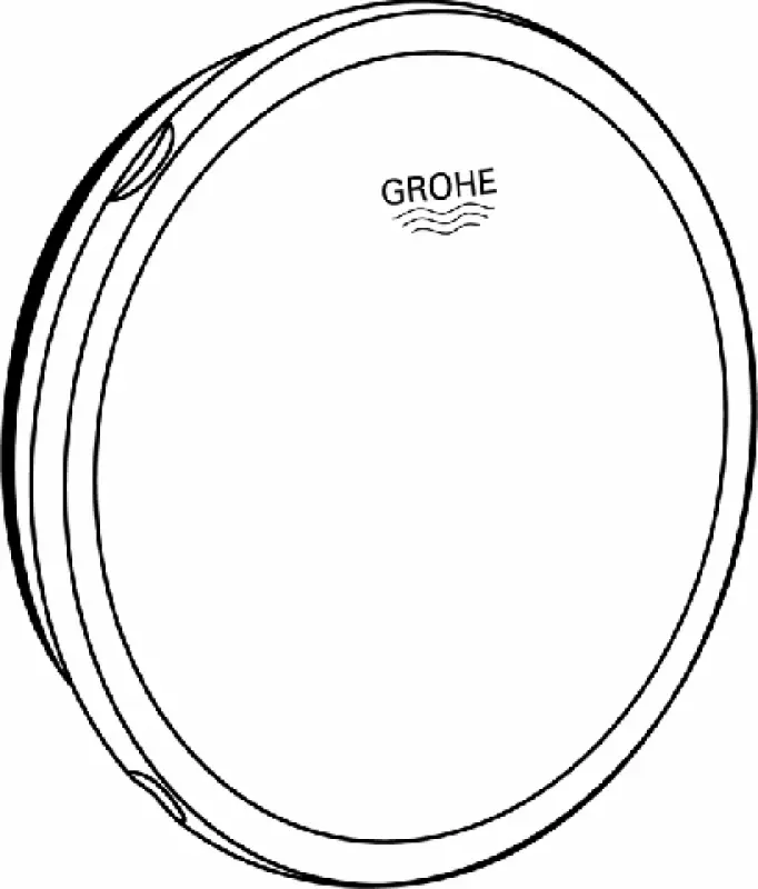 Grohe Talento knop/danser badafvoer chroom 19025000