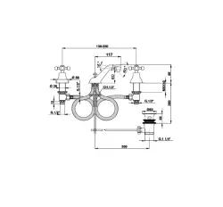 Cisal Arcana Ceramic 3-gats Bidetmengkraan rvs AC0012202A