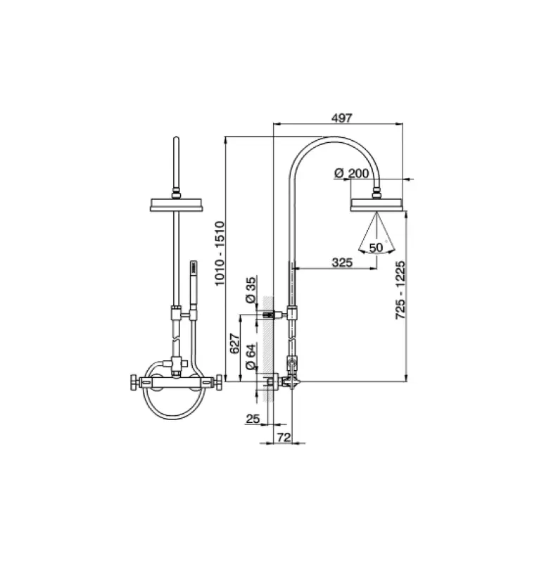 Cisal Barcelona Thermostatisch Douchekolom Chroom BA00408021