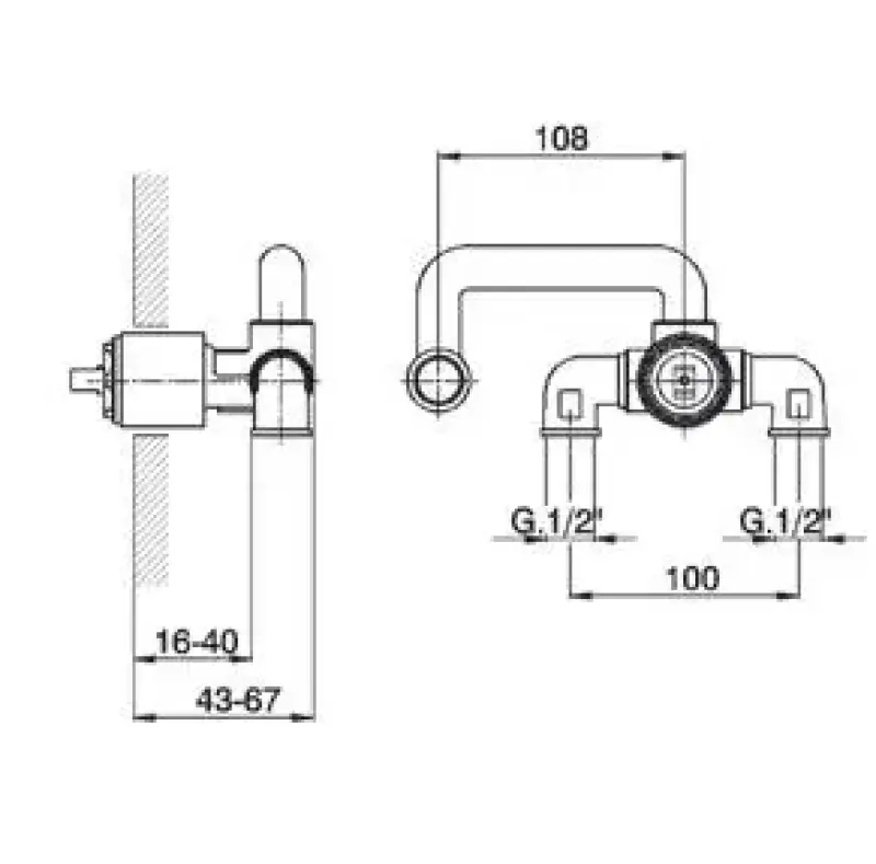 Cisal Inbouwdeel wastafelkraan ZA02551004
