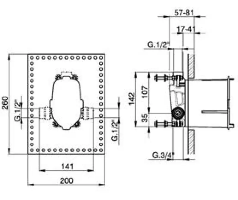 Cisal inbouwdeel mengkraan ZA004214