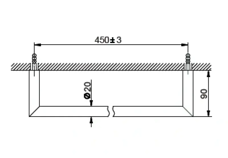 Huber System Handdoekrek 45cm Chroom SI.090101.21