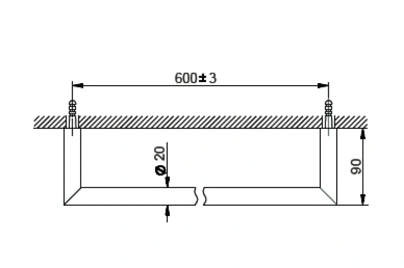 Huber System Handdoekrek 60cm Chroom SI.090102.21