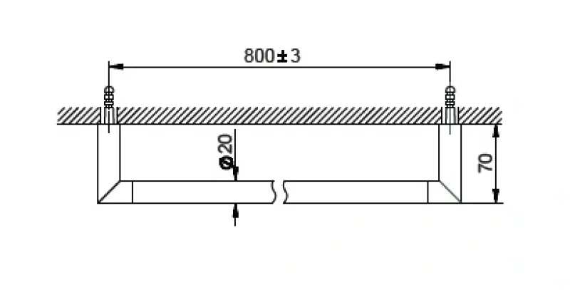 Huber System Handdoekrek 80cm Chroom SI.090103.21