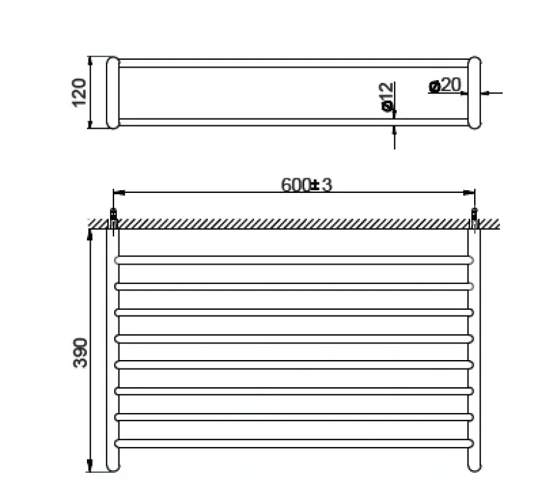Huber System Handdoekrek Chroom SI.090300.21