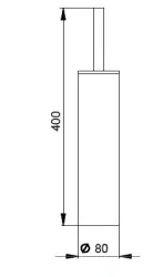 Huber System Closetborstelhouder chroom SI.090650.21