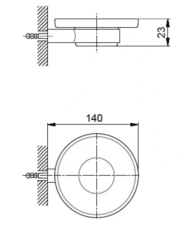 Huber System Zeephouder matglas SI.090600.21