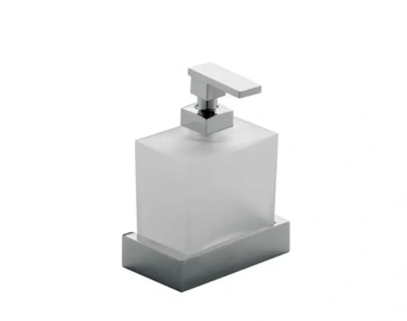 Huber Square zeepdispenser Chroom-Matglas SQ.090620.21
