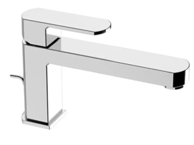 Huber Dado wastafelkraan langere uitloop met waste chroom DD.001510.21
