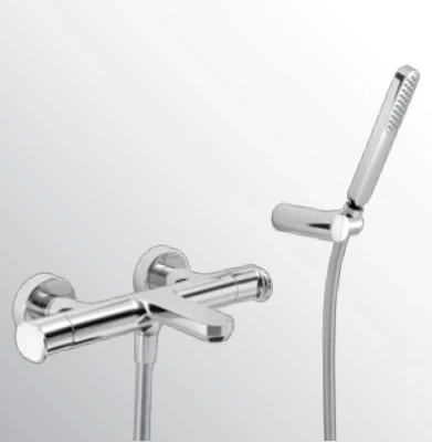 Huber Levity Douchethermostaat met handdoucheset Chroom LY.D21010.21