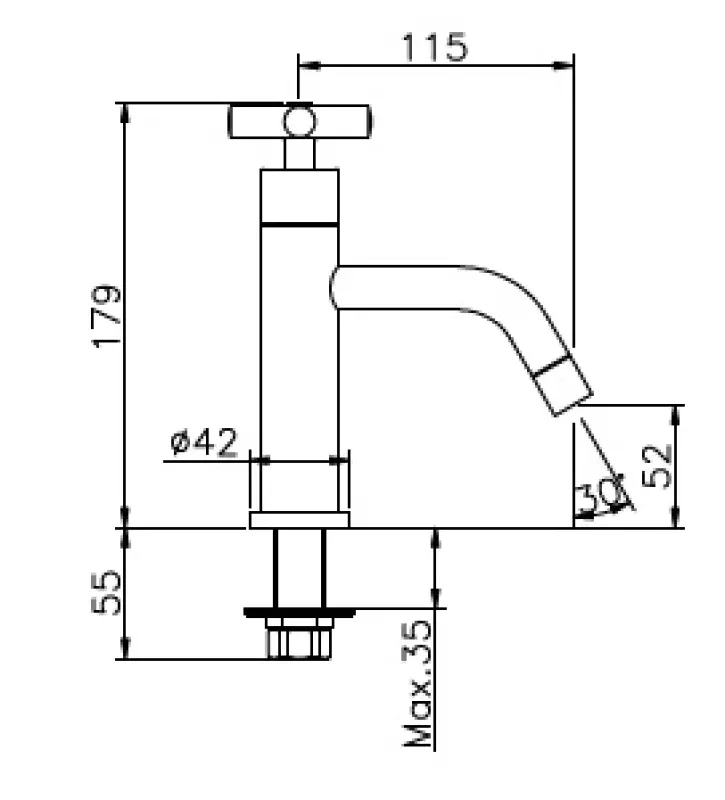 Huber Suite Fonteinkraan Chroom 474.ST01H.CR