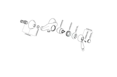 Huber Croisette Douchemengkraan Goud CM0004402G