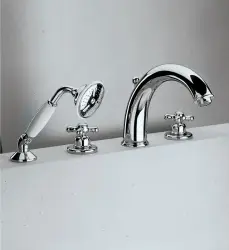 Huber Croisette 4-gats badrandkraan Thermostatisch Goud CST760102G