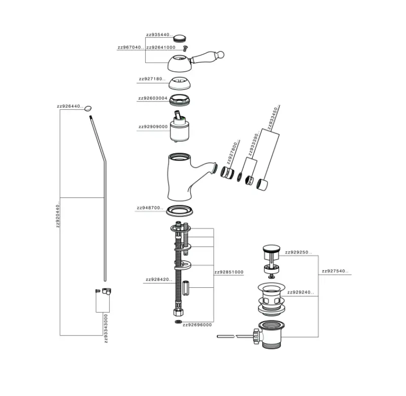 Huber Croisette Bidetmengkraan Chroom CM00055021