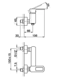 Huber Dado Douchemengkraan Chroom DD.000440.21