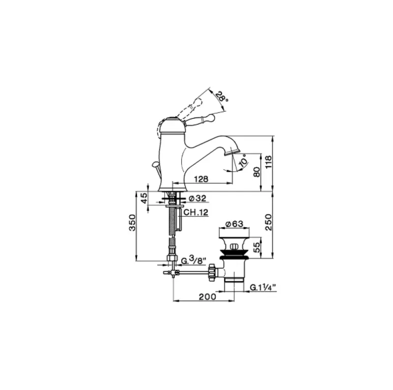 Cisal Arcana Royal Wastafelmengkraan Chroom AY00051021