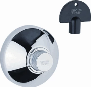 Grohe Atlanta 2 afbouwdeel inb.stopkr. 1/2 -3/4 -1 stopkraan chroom 19840000