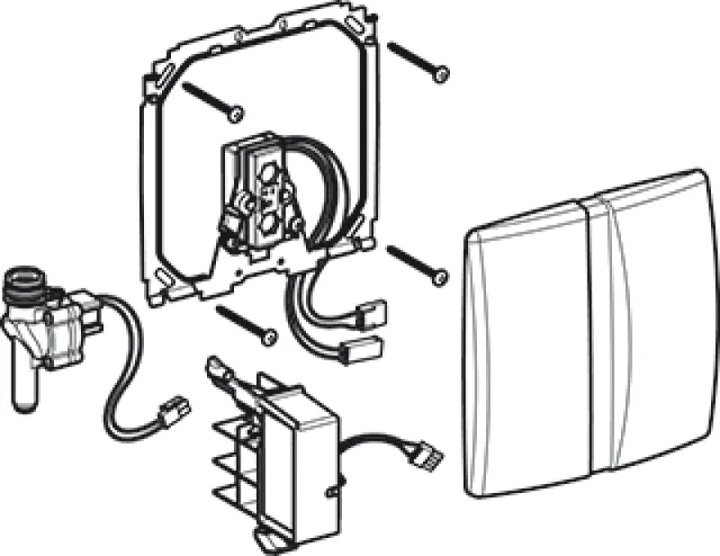 Geberit bedieningsplaat infrarood
 wit 115802115
