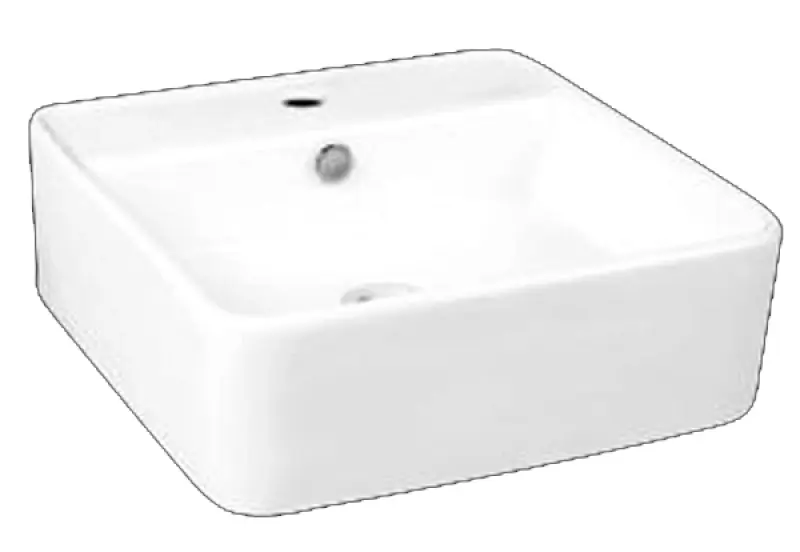 Blusani Cera keramische wastafel 41x15x15cm incl. kraangat BC204400