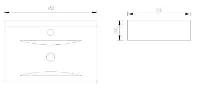 Blusani Cera wastafel 45x30.5 cm BC204401