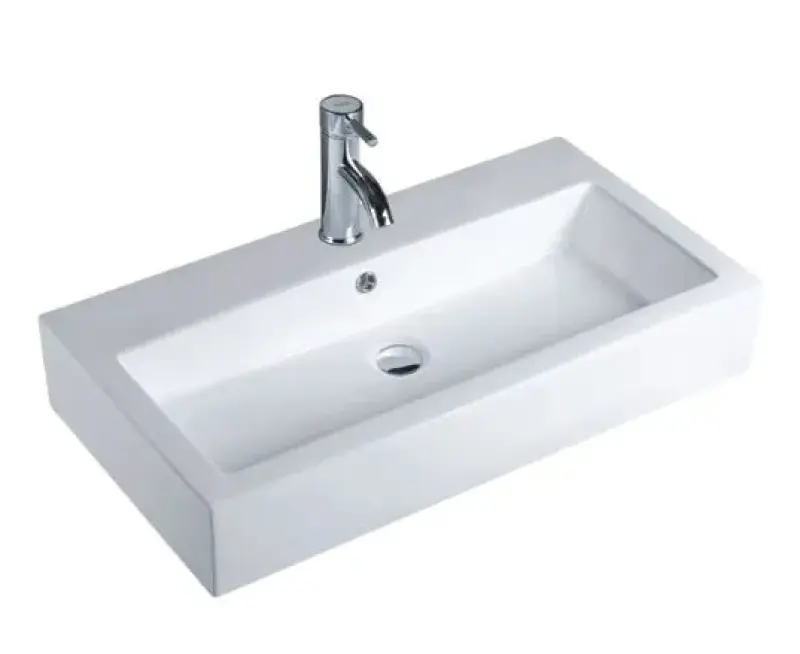 Blusani Cera Square wastafel 80x44 cm wit BCS01101