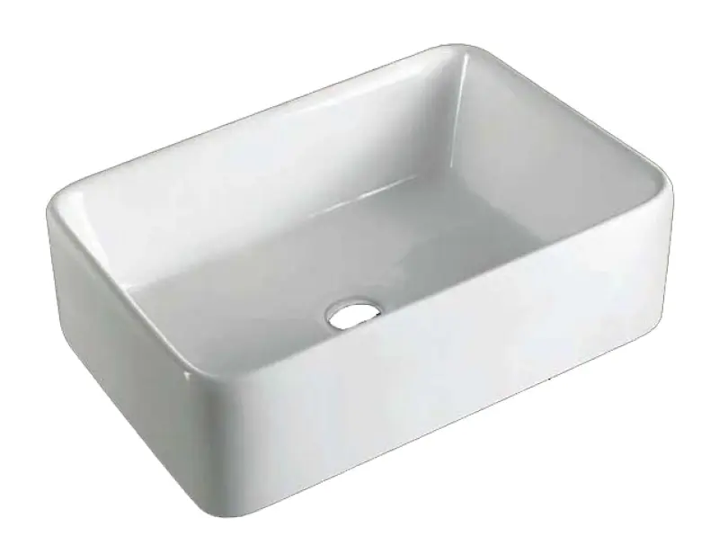 Blusani Cera Square wastafel 49x38 cm wit BCS01102