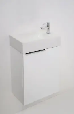 Blusani Flow fontein wit keramiek rechts 40cm 1 krg BMF04R