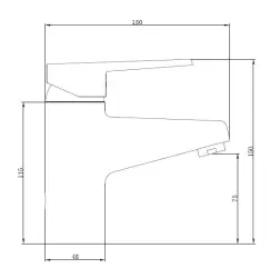 Blusani Smart wastafelkraan chroom BM19101