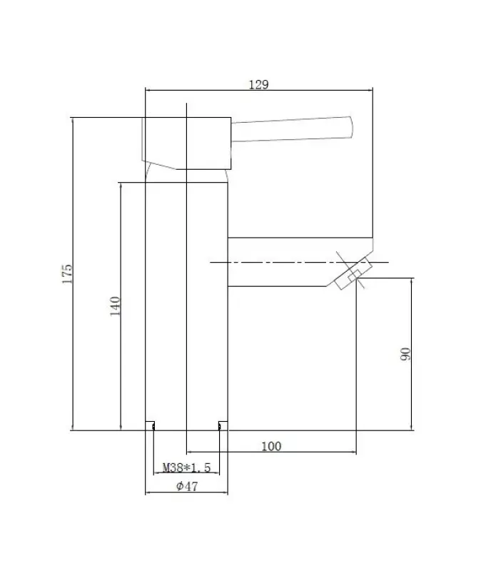 Blusani Smart wastafelkraan chroom BM19102