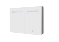 Blusani Double spiegelkast 90cm met led verlichting aluminium BD21090