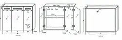 Blusani Double spiegelkast 100cm met led verlichting aluminium BD21100