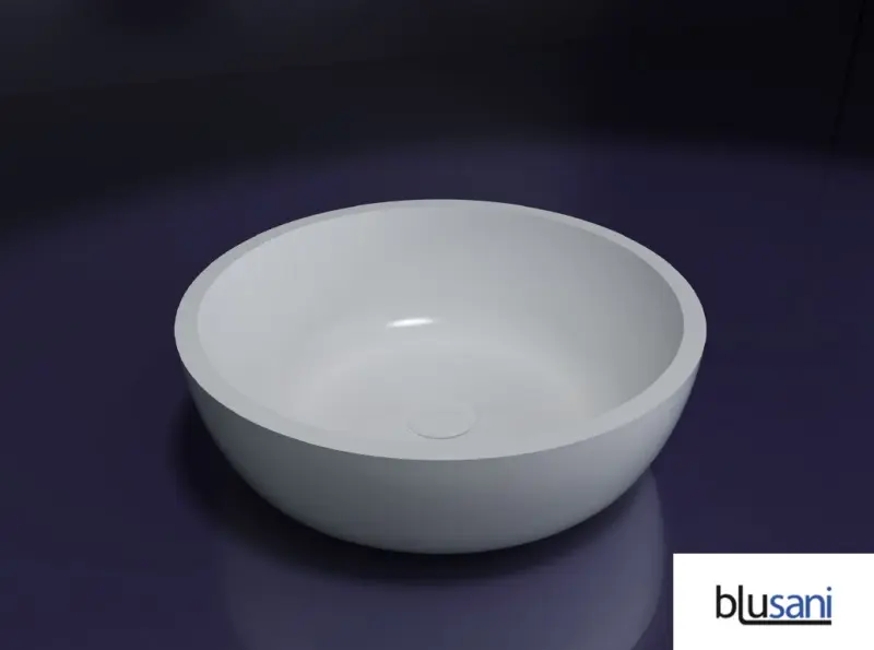 Solid S Loupi opzet waskom 42 cm glans wit BS301151
