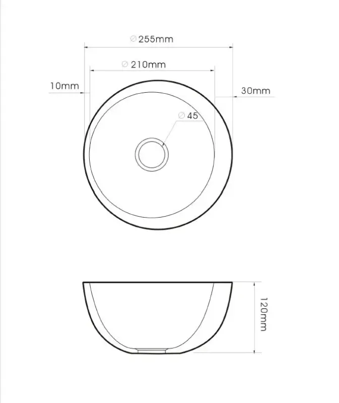 Blusani Bowl fontein kom 25cm wit BF01116