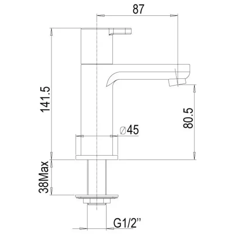 Rubio Veneto fonteinkraan chroom R15870721