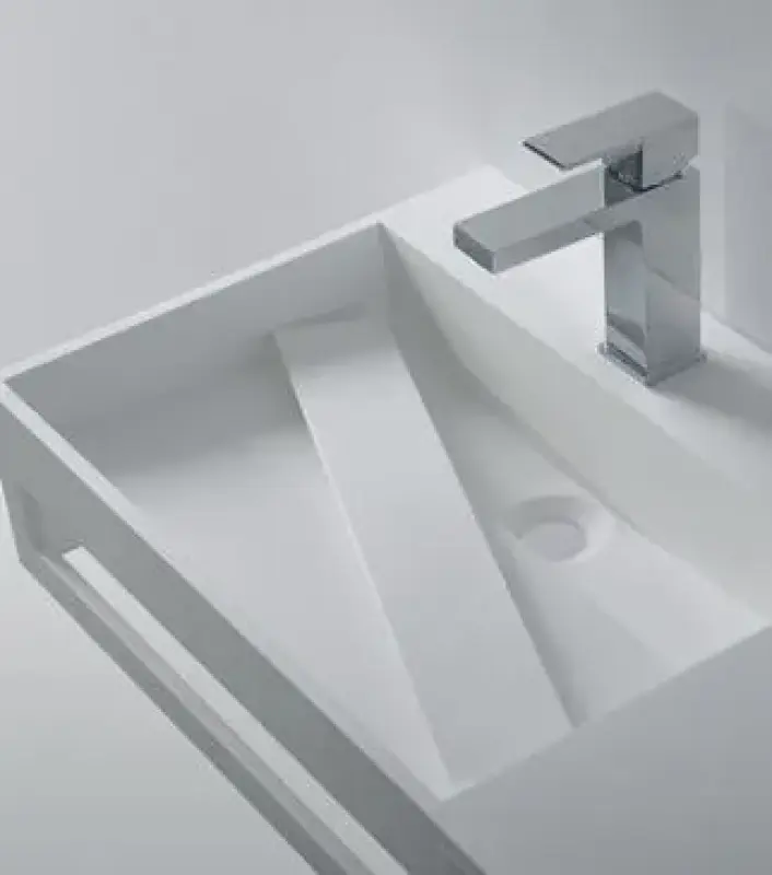 Solid-S Wall Special wastafel met kast rechthoek mat wit B140xD37.6xH20cm zonder waste 1207917352