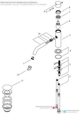 Waterevolution Flow wastafelkraan chroom T11001