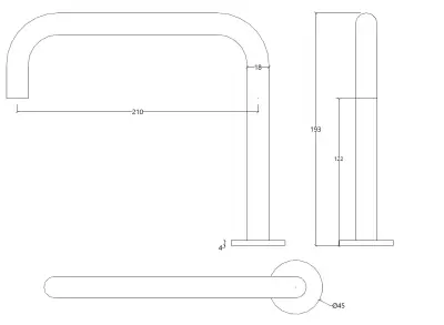 Waterevolution Flow 2-gats wastafelkraan chroom T112H01