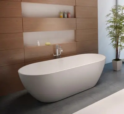 Riho Bilbao vrijstaand bad 150x75 solid surface wit BS12