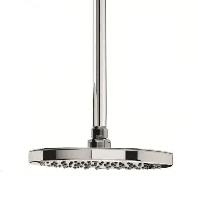 Waterevolution Flow hoofddouche 250mm met plafondaansluiting chroom T164201