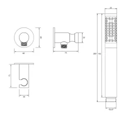 Waterevolution S22 badgarnituur RVS T4621IE