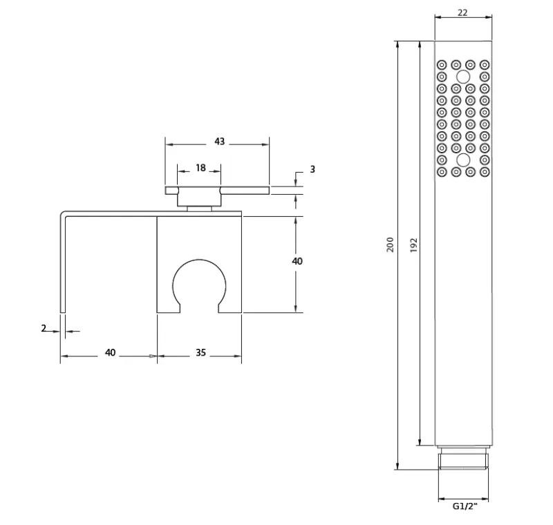 Waterevolution S22 badgarnituur RVS T4622IE