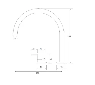 Waterevolution Flow 2-gats wastafelkraan mat wit T112UBR