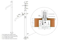 Waterevolution Flow vrijstaande wastafelkraan mat wit T113BR