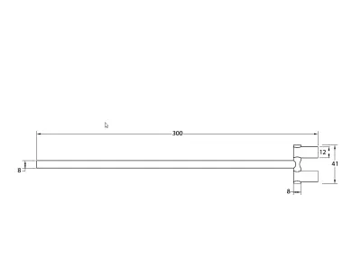 Waterevolution S22 handdoekhouder draaibaar 30 cm RVS A415IE