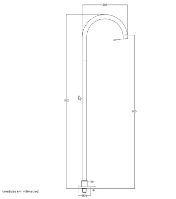 Waterevolution Flow baduitloop staand mat wit T1673BR