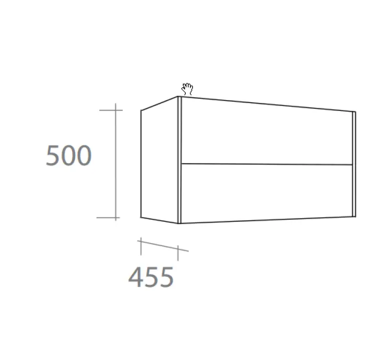 Flow Kibell badmeubelset 70x45.5cm mat bruin keramische wastafel 13612
